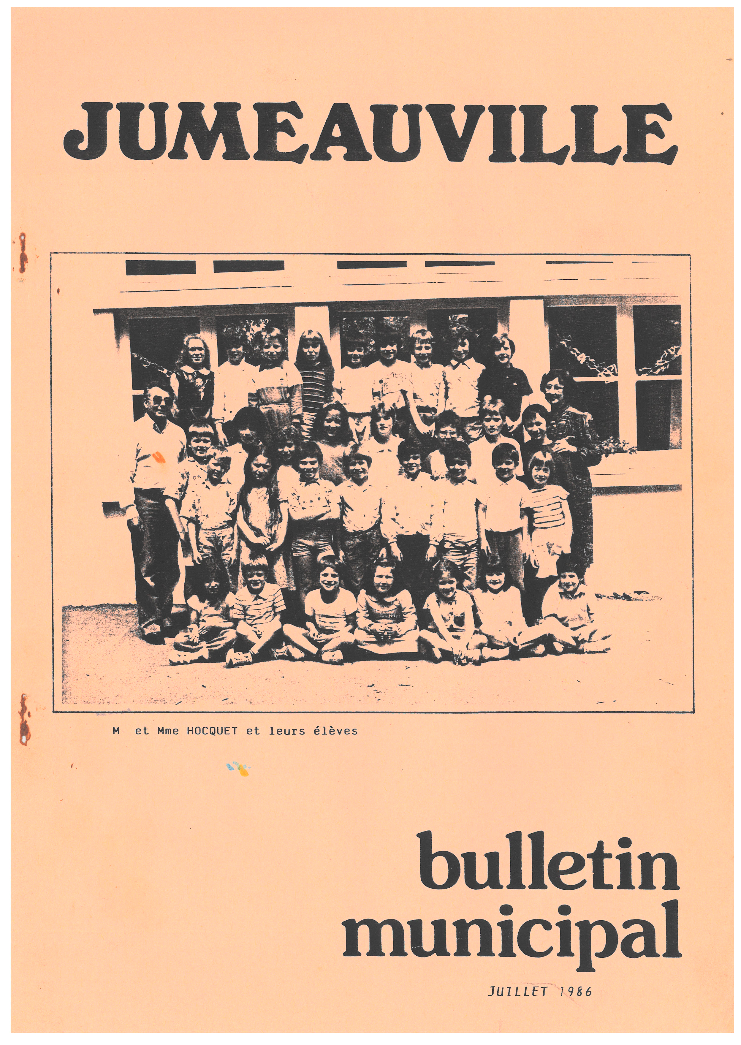 Bulletin Municipal 1 1986