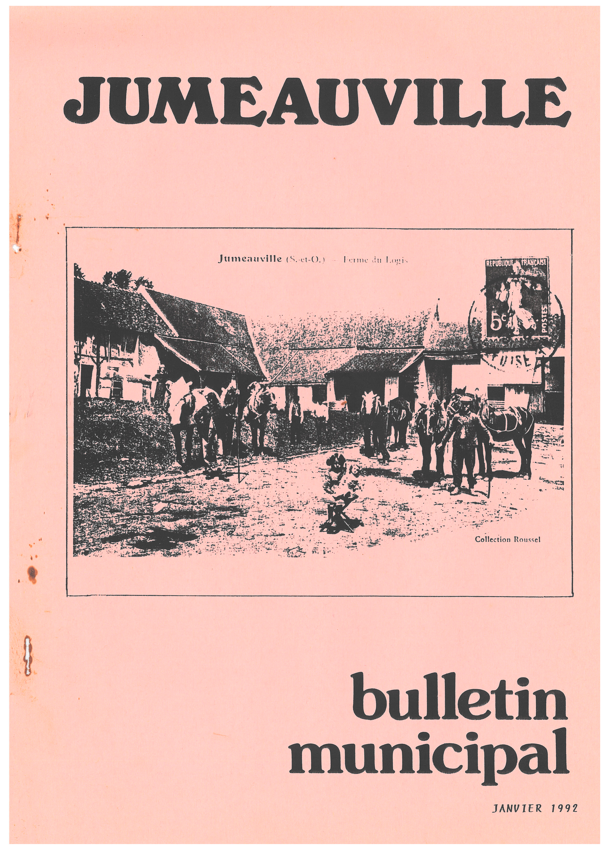 Bulletin Municipal 1 1992